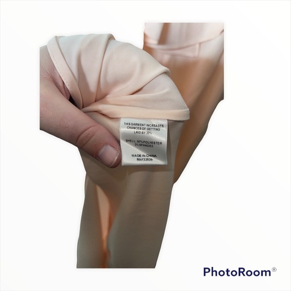 NWT LPA x REVOLVE Blush Pink Ruffle High Slit Maxi Dress Size Medium - Picture 8 of 8